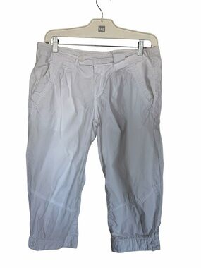 Jacob Connexion White Cotton Cropped Capri Pants Size 9/10